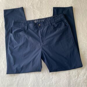 Vuori Men's Meta Pant Navy Blue 36x30 Tech Chino 5 pocket